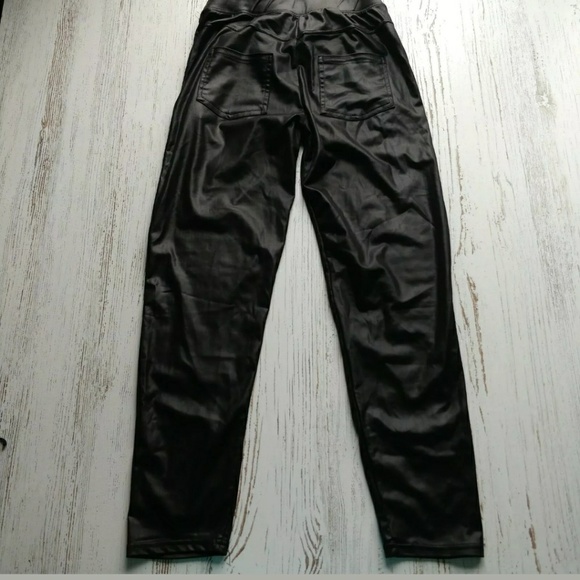 Julia Women's Pants Skinny Wet Look Sexy Punk Goth - Picture 5 of 8